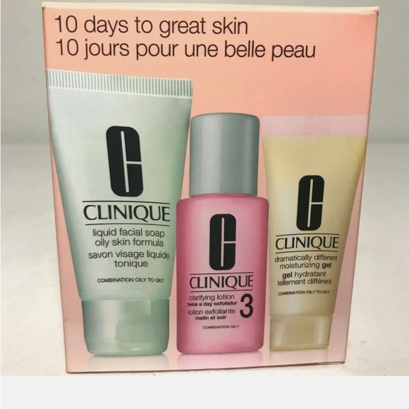 New CLINIQUE MINIS Dramatically Moisturizing GEL, face SOAP Clarifying LOTION - Picture 2 of 5
